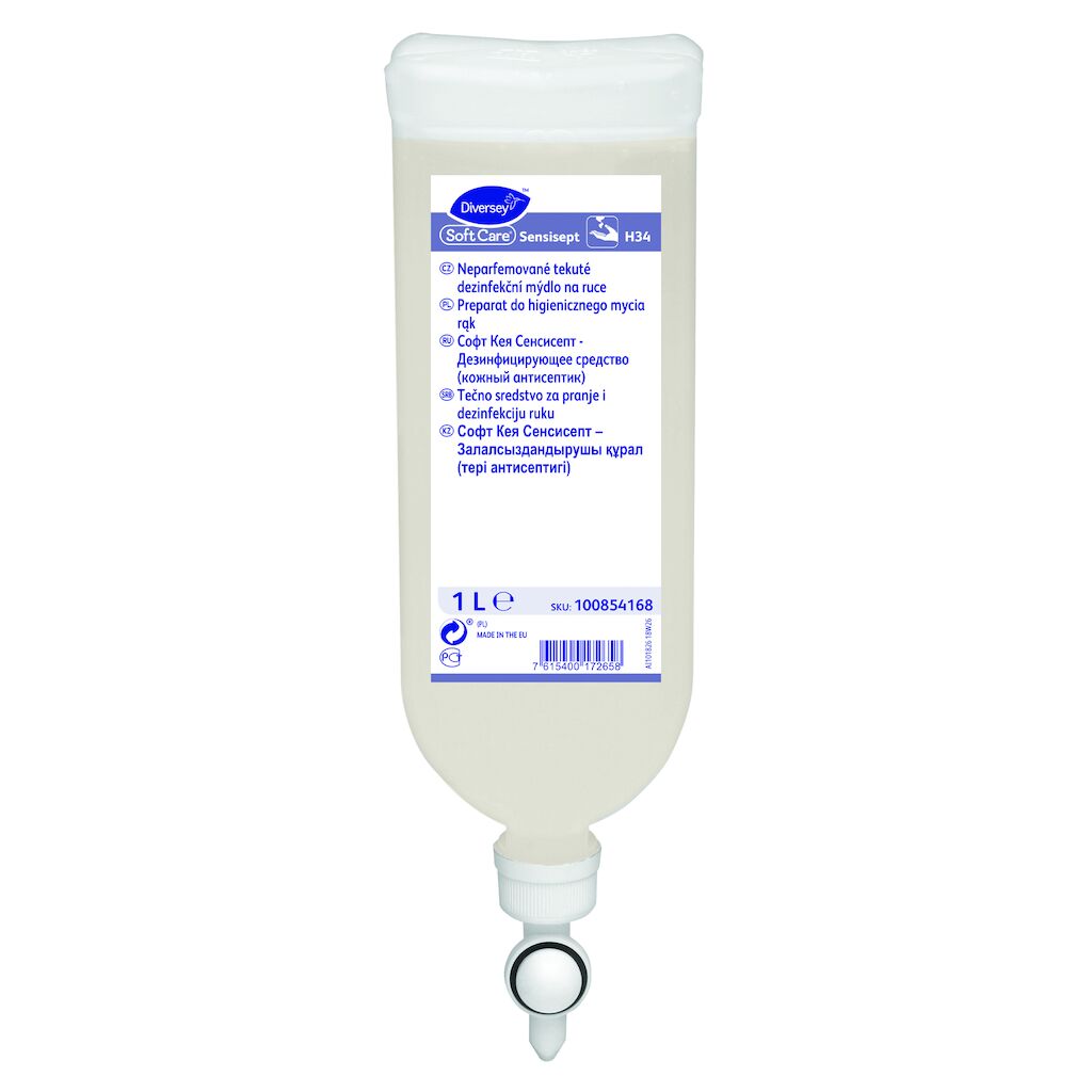 Soft Care Sensisept H34 6x1L - Liquide doux pour le lavage et l’antisepsie des mains