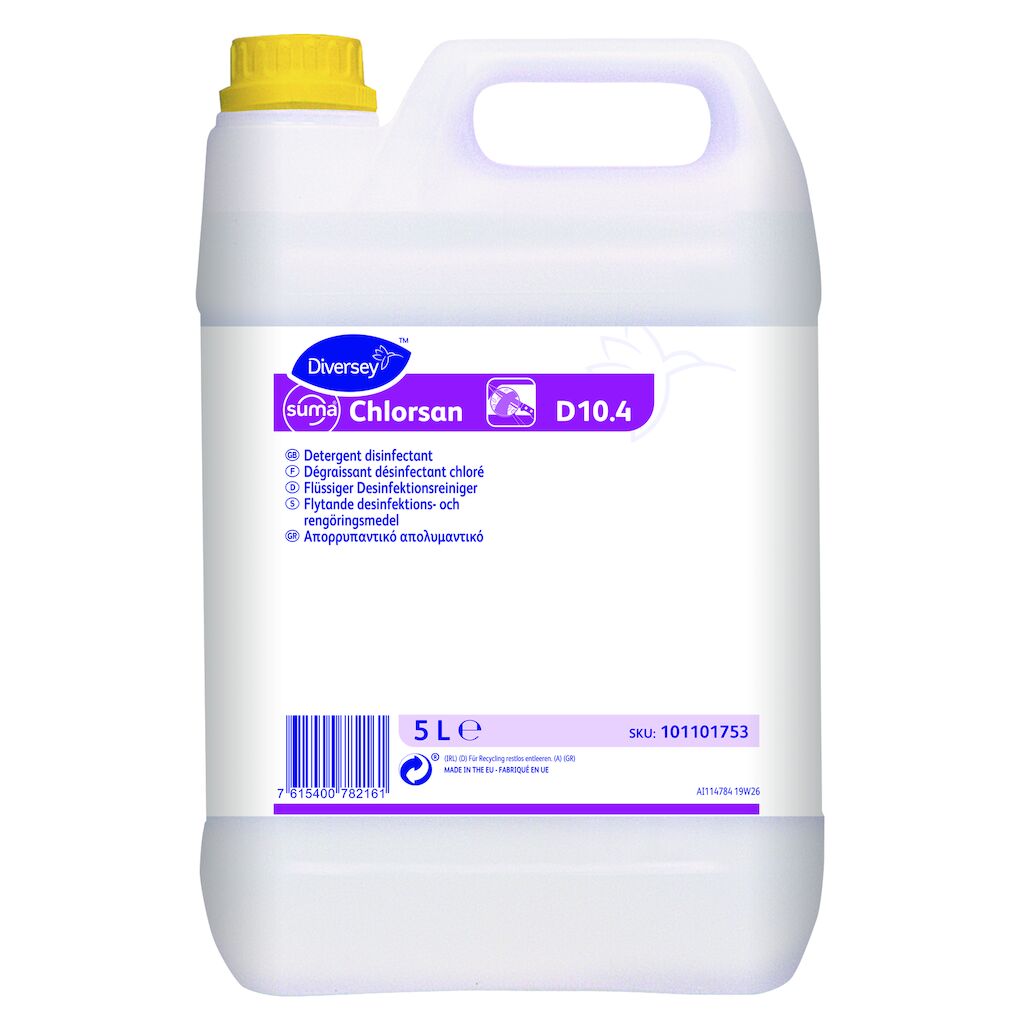 Suma Chlorsan D10.4 2x5L - Dégraissant désinfectant chloré