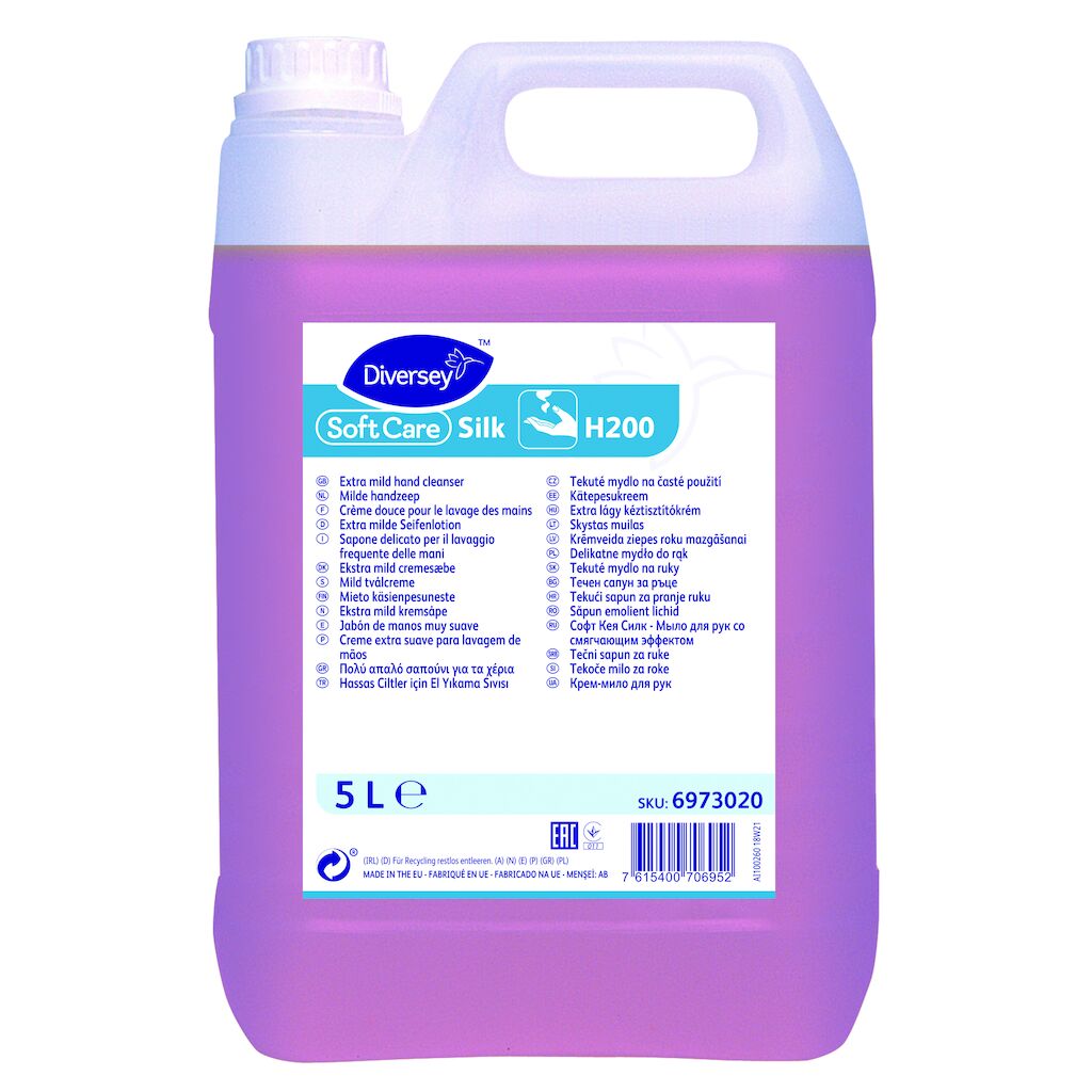 Soft Care Silk H200 2x5L - Liquide de lavage doux pour les mains, le corps et les cheveux