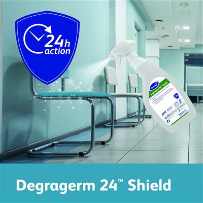 Degragerm 24™ Shield 6x0.75L - Détergent désinfectant de surface à effet rémanent