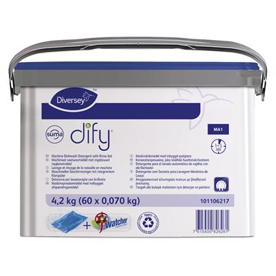 Suma DIFY MA1 60x0.07kg - Sachet hydrosoluble pour le lavage et le rinçage de la vaisselle en machine
