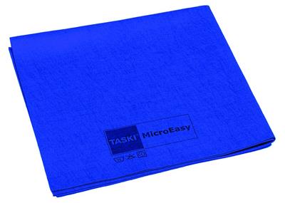 TASKI MicroEasy 5pc - 38 x 37 cm - Bleu - Chiffon microfibre avantageux à mulitples endroits, lavable jusqu'à 60°C