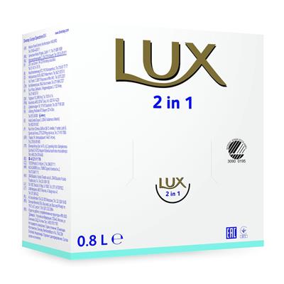 Soft Care Lux 2 in 1 6x0.8L - Savon mains, shampooing et gel douche