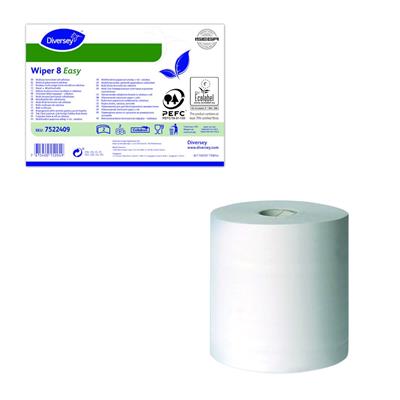 Wiper 8 2ply Easy 2x1pc - Rouleau multi-usage micro-encollé en cellulose